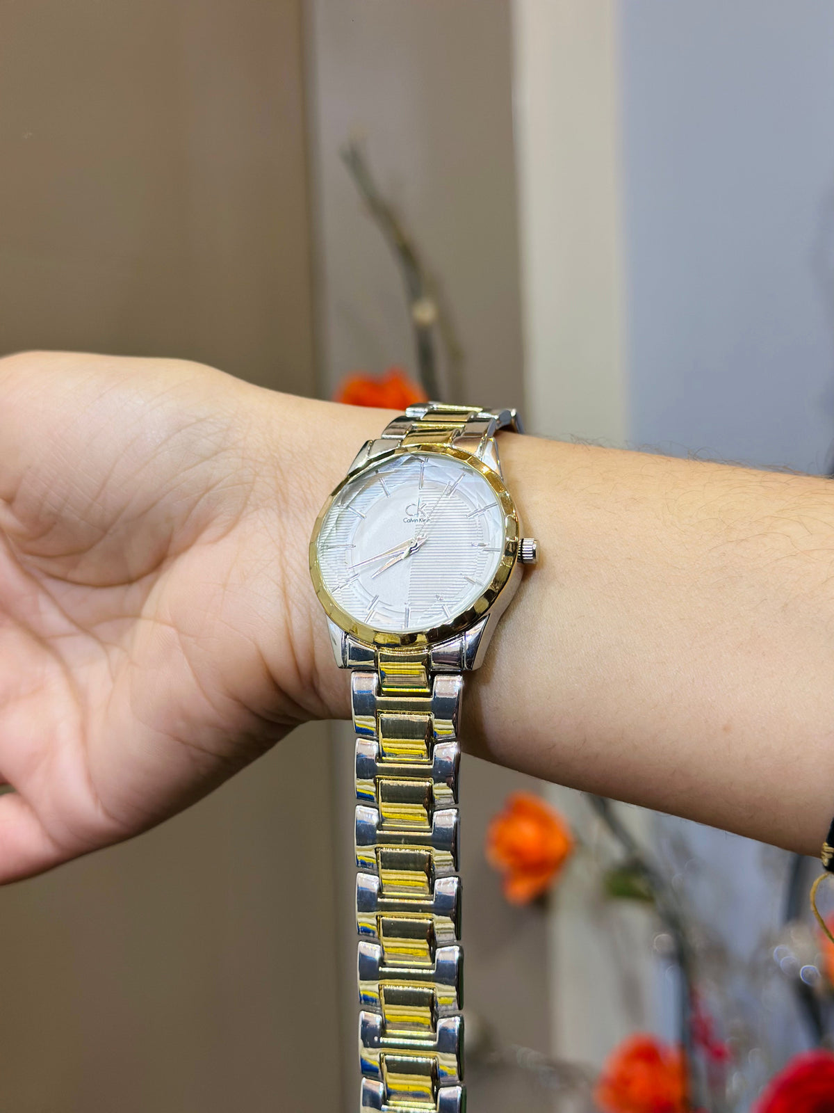 CK Silver Women Watch (Two-Tone)