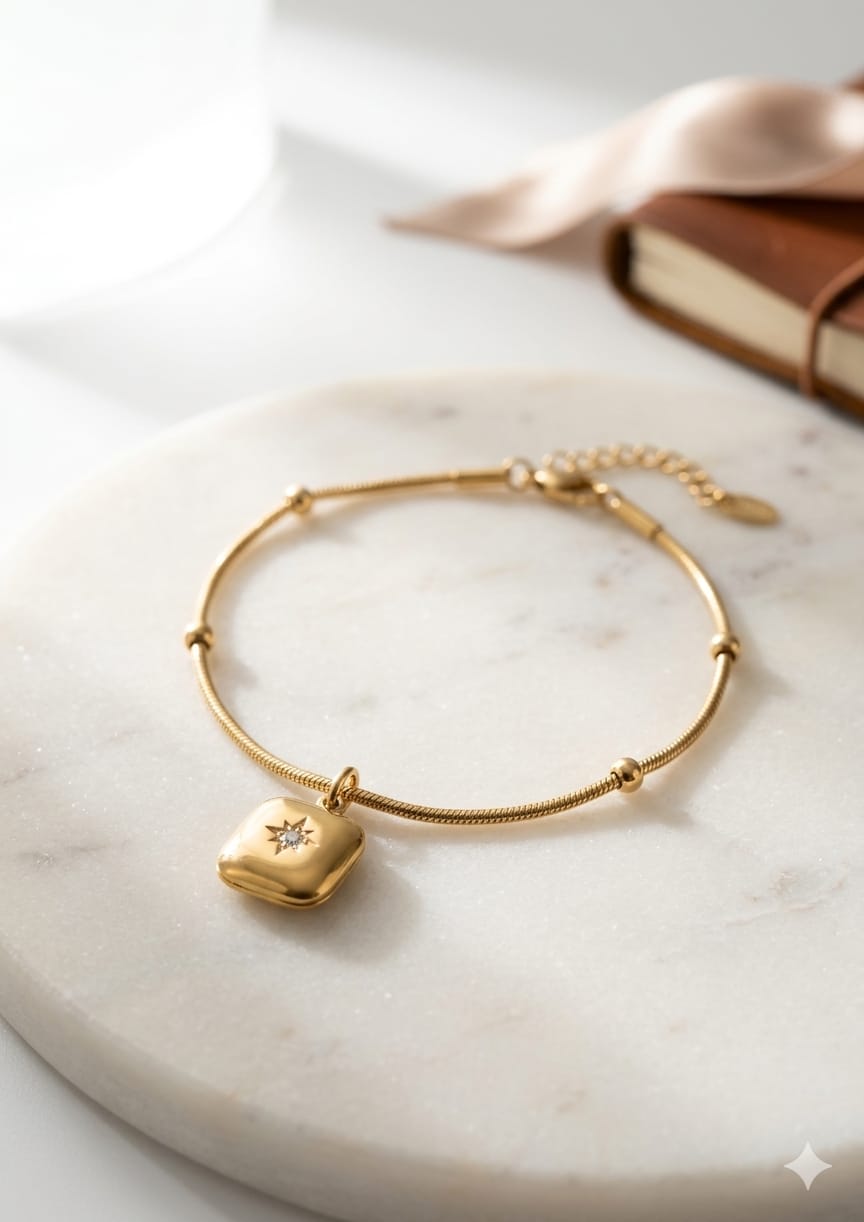 Gold With Small Box Stainless Steel