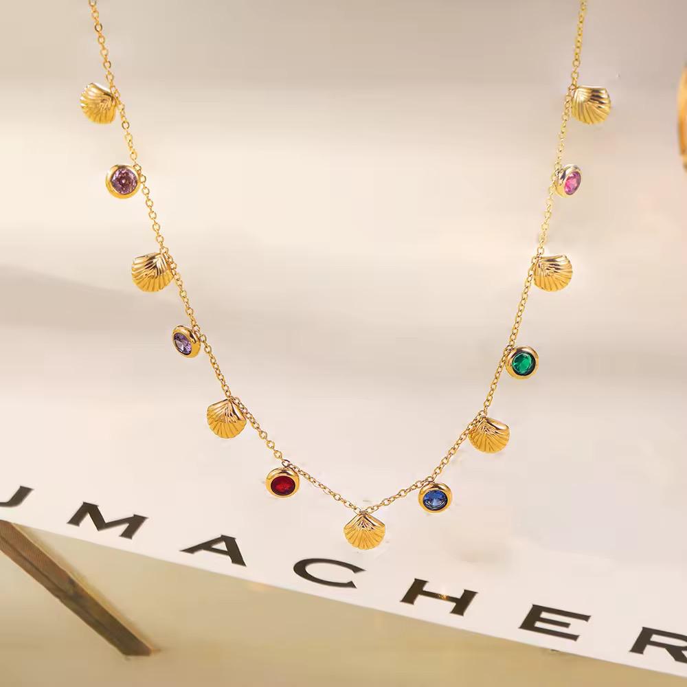 Multi Edge Stainless Steel Necklace