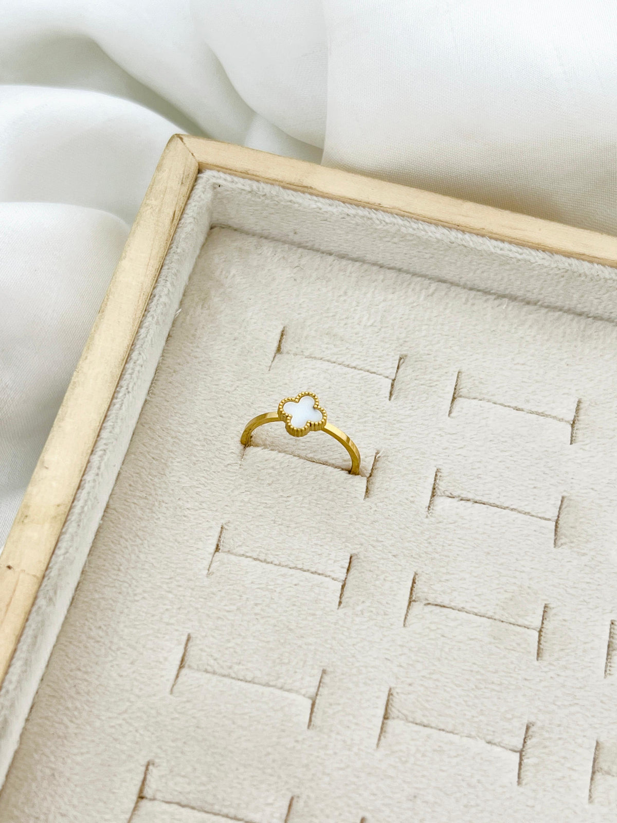 Mini Clover Stainless Steel Ring