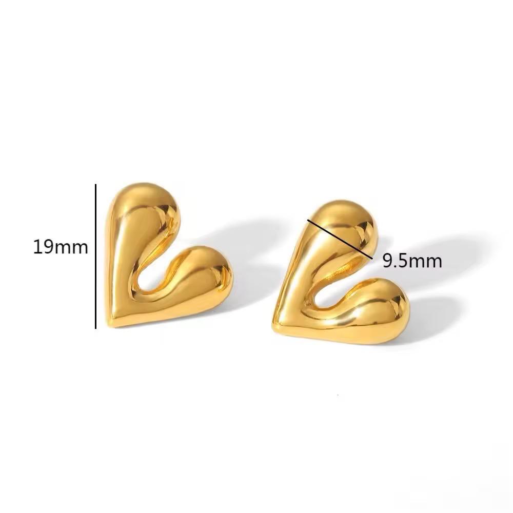 Hollow Heart Earrings