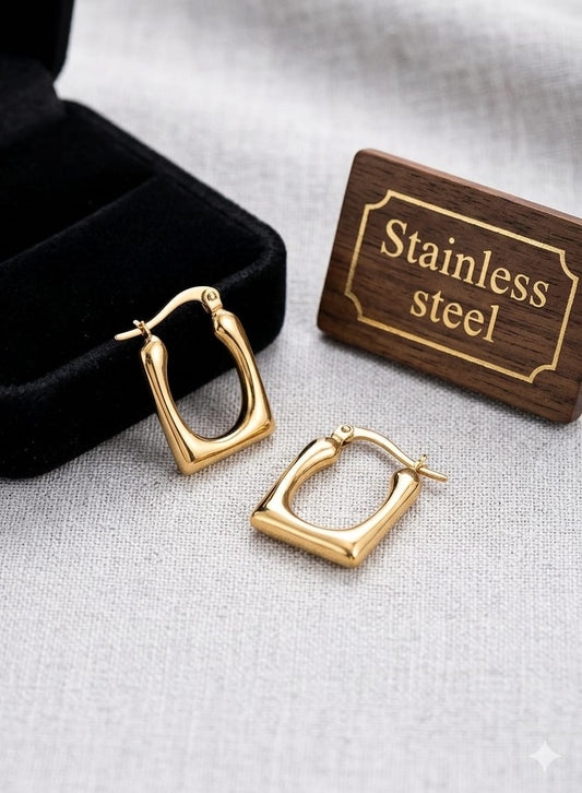 Gold Hoop Earing Stainless Steel