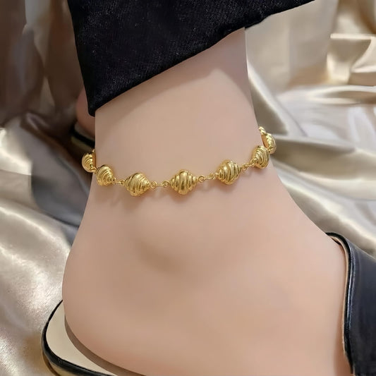 Golden Stainless Steel Anklet