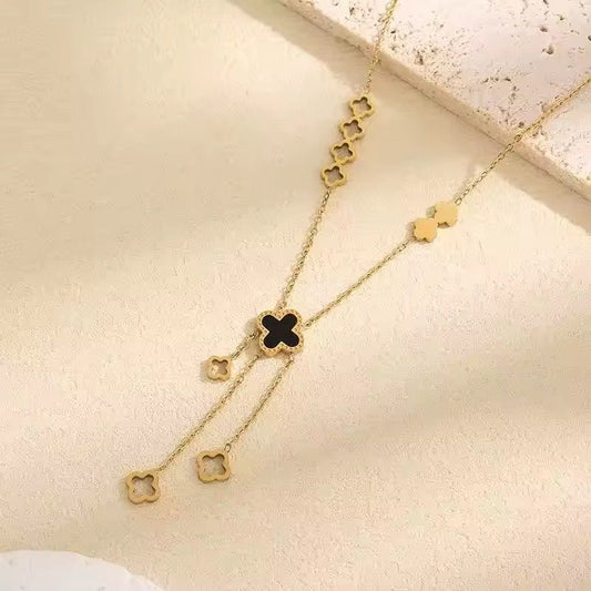 Clover Stylish Stainless Steel Neclace