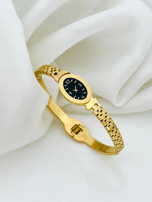Fake Black Watch Stainless Steel Bangle