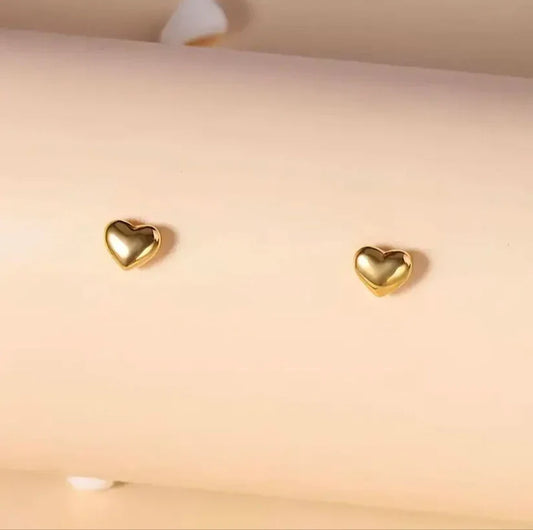 Gold Hear Earring