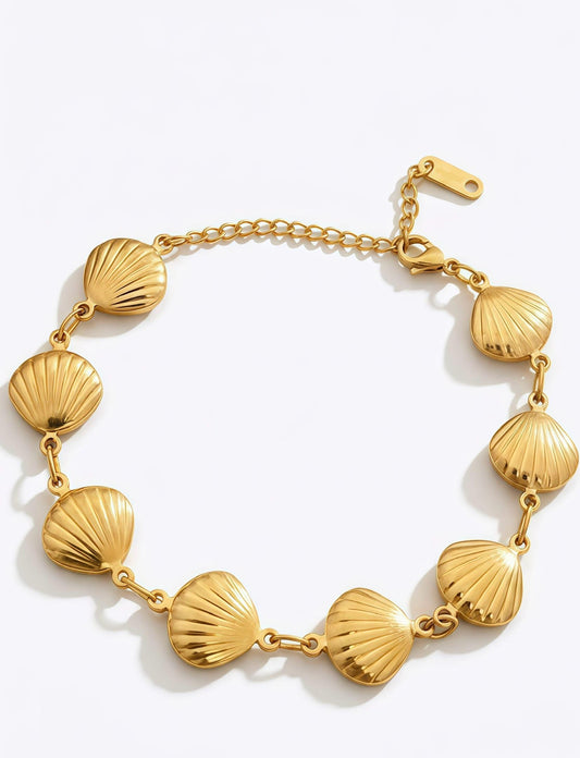 Gold Bracelet Shell Stainless Steel