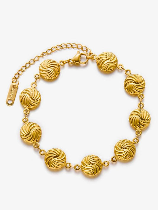 Gold Bracelet Knot Design Stainless Steel