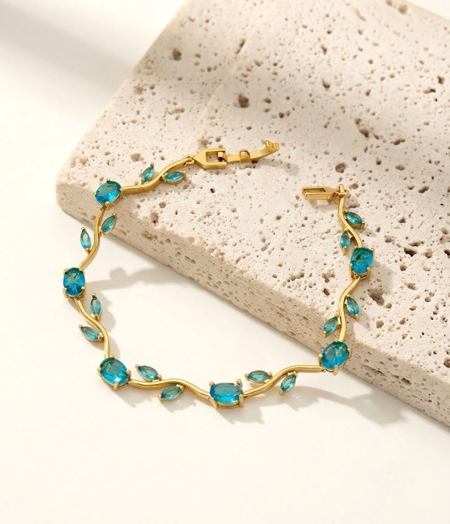 Sea Green Stainless Steel Bracelet