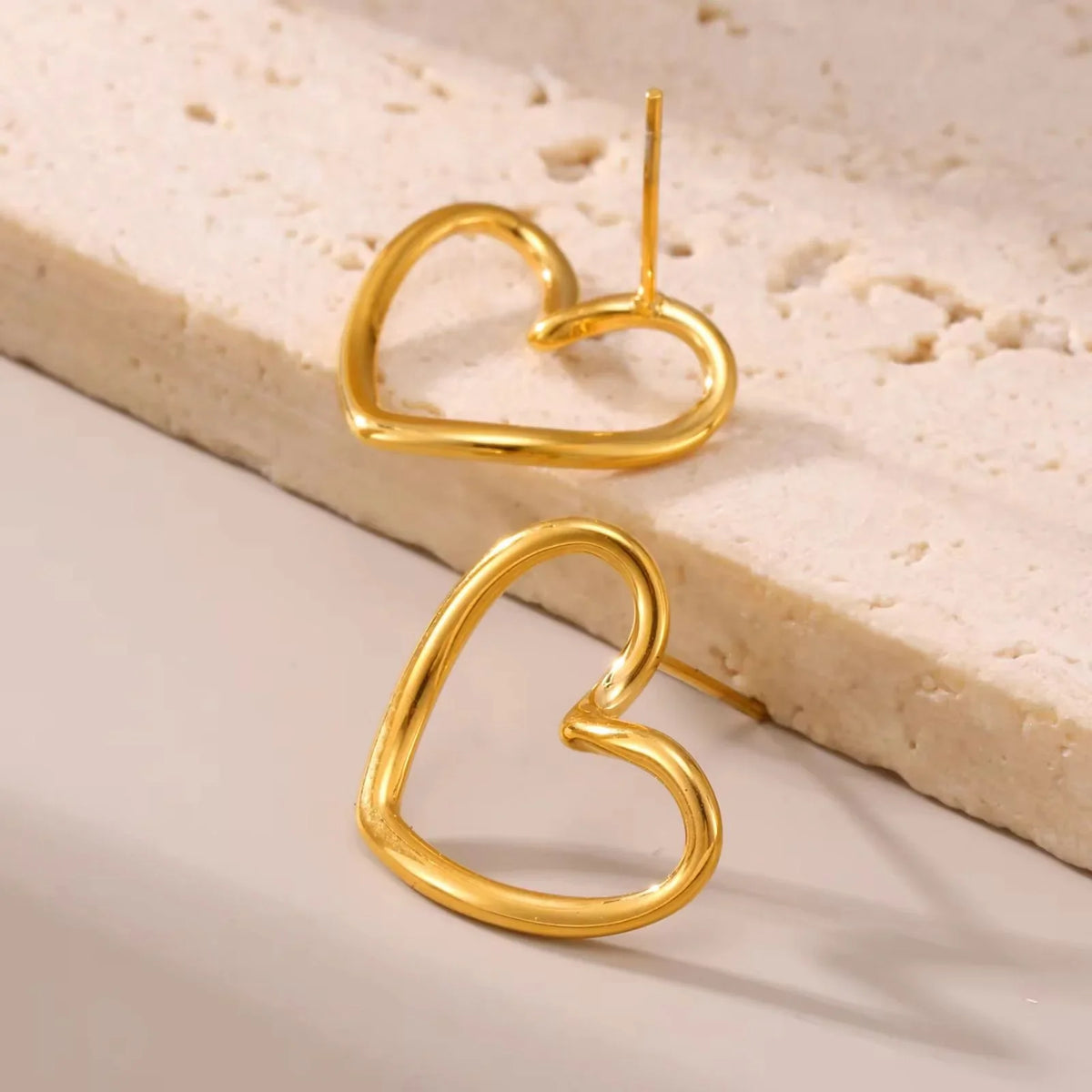 Stainless Steel Heart Earring