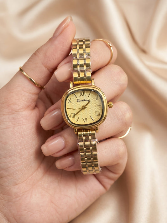 Dicaihong Elegant Golden Women Watch