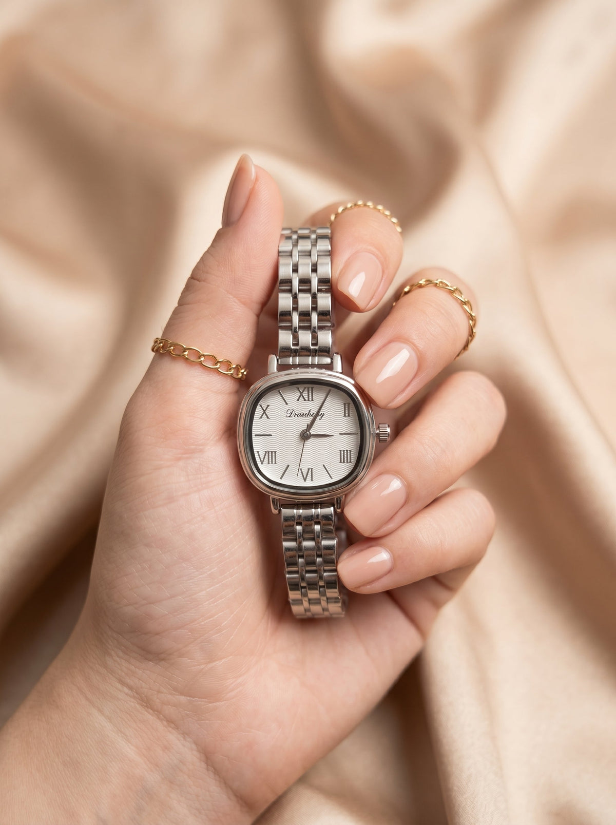 Dicaihong Elegant Silver Women Watch