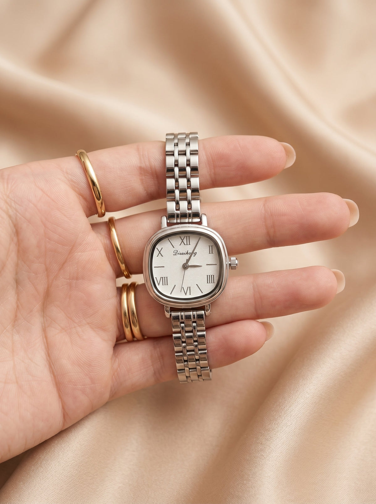 Dicaihong Elegant Silver Women Watch