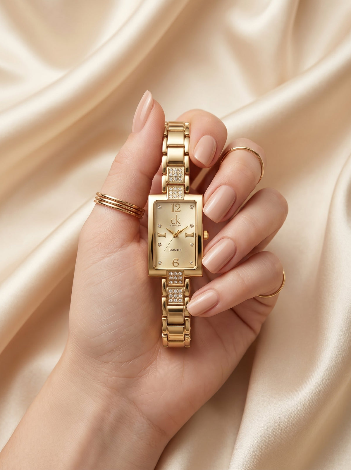 CK Sparkle Golden Women Watch
