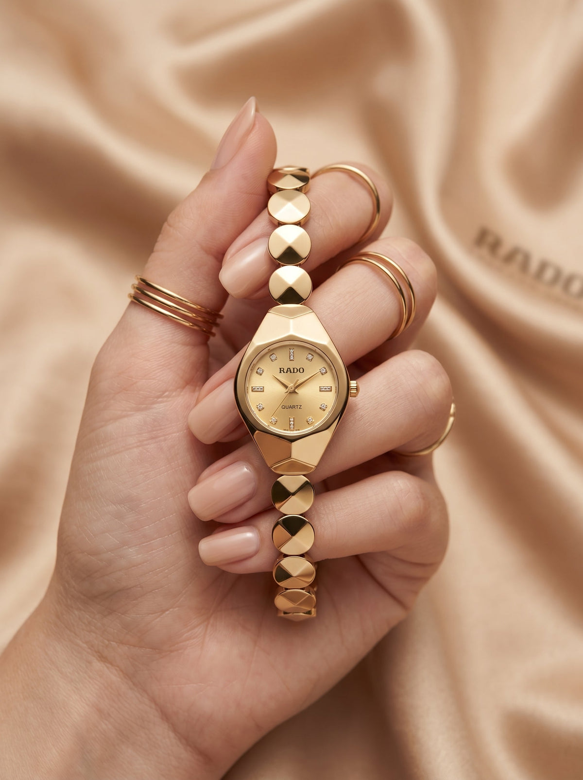 Rado Oval Classic Women Watch - Golden