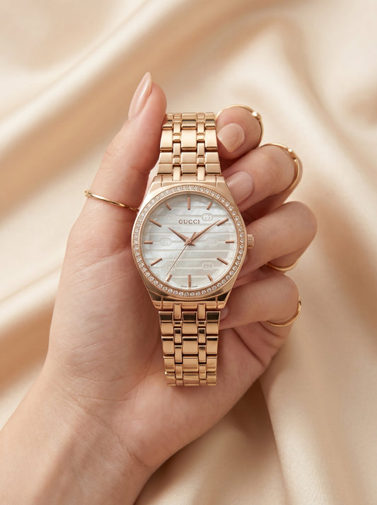 Gucci Rose Gold Women Watch