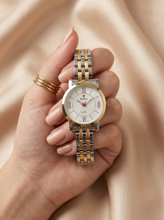 Badus Two-Tone Women Watch