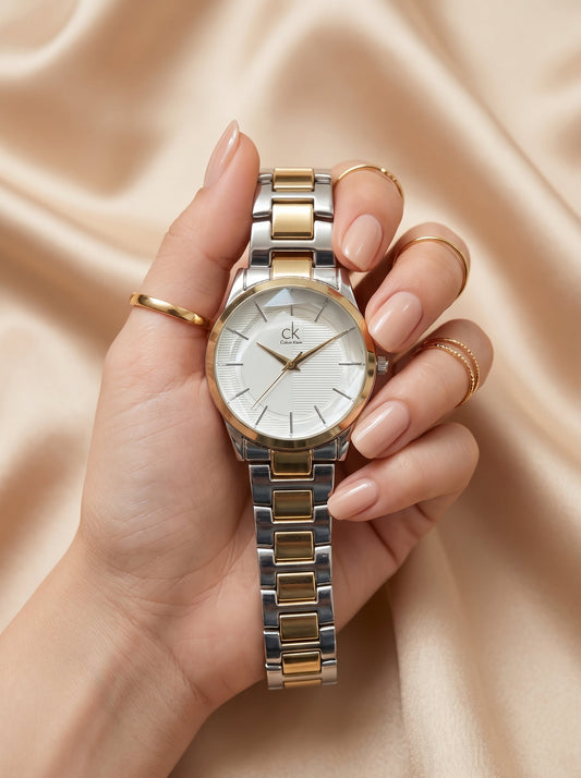 Aoerbo Quartz Two Tone Women Watch