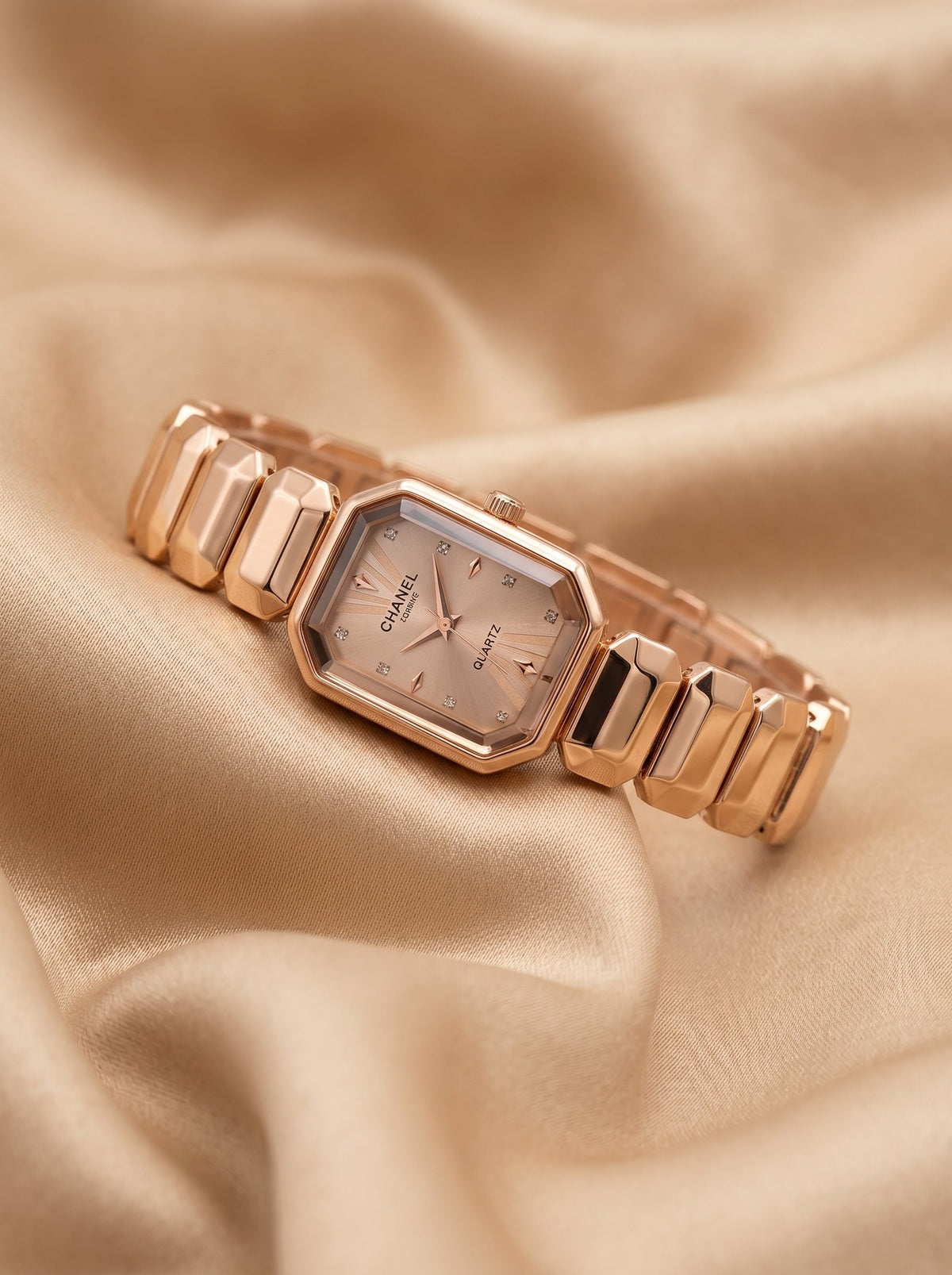 Chanel Rose Gold Elegant Oval Women Watch