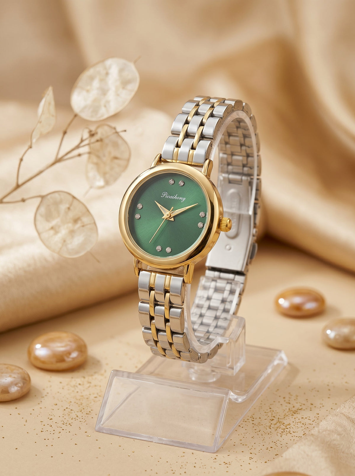 Dicaihong Elegant Green Dail Women Watch