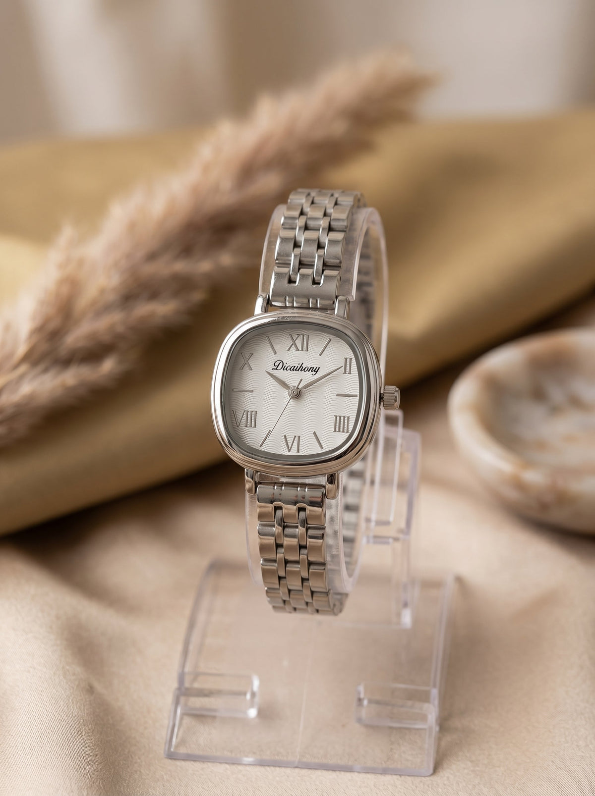 Dicaihong Elegant Silver Women Watch