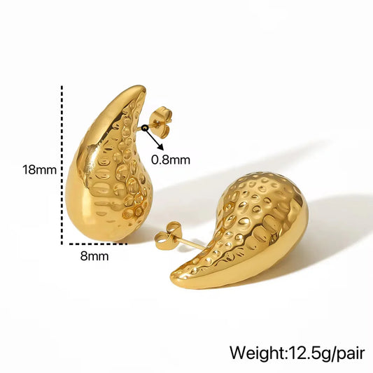 Water Drop Chunky Studs