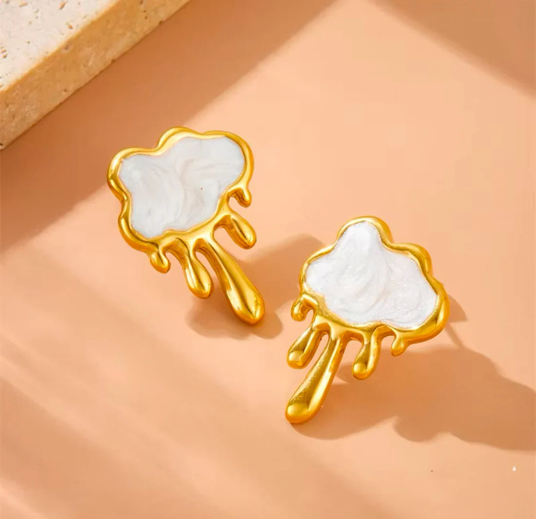 Meltdown Studs - White