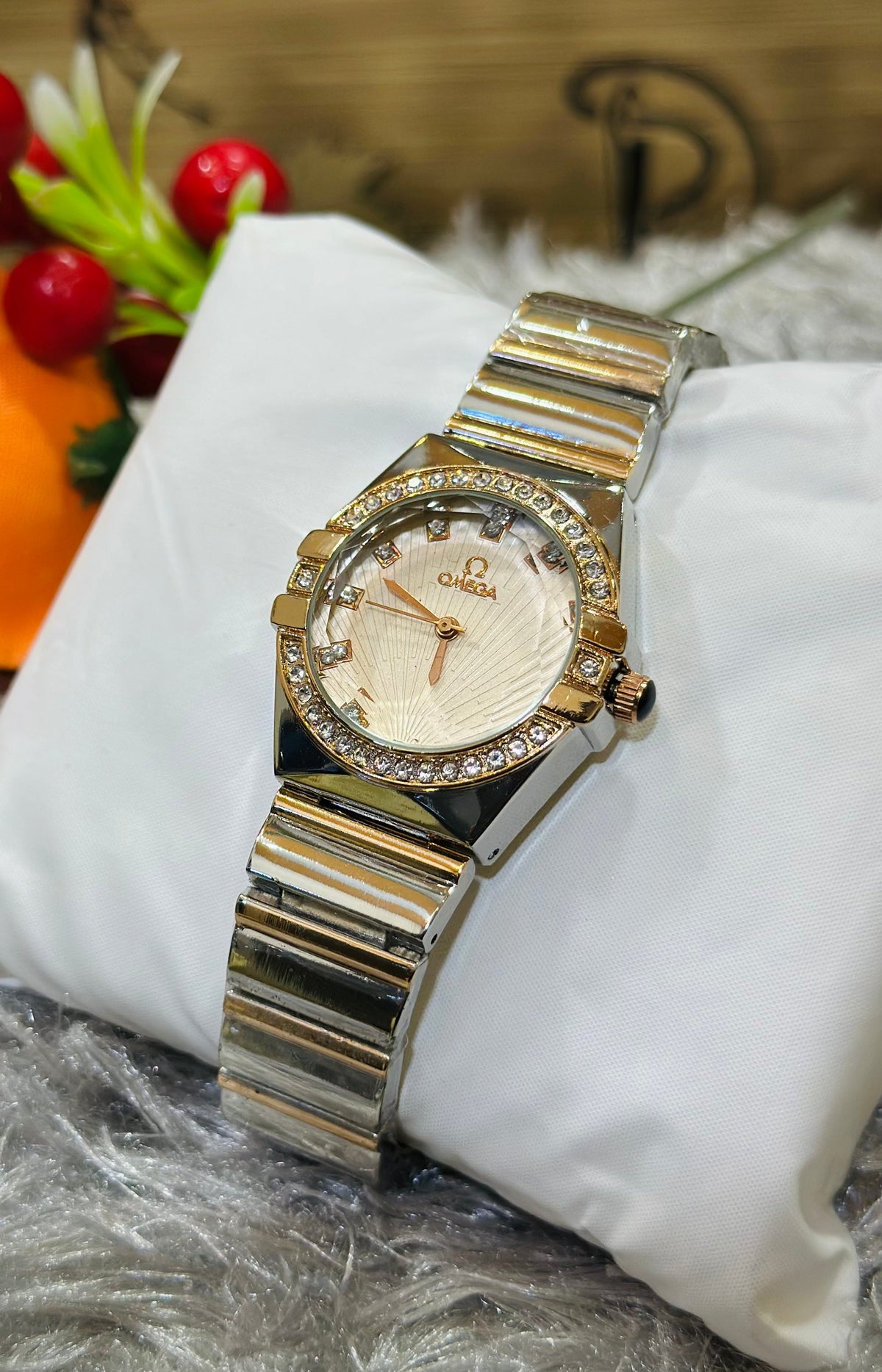 OMEGA Silver Tone Women Watch