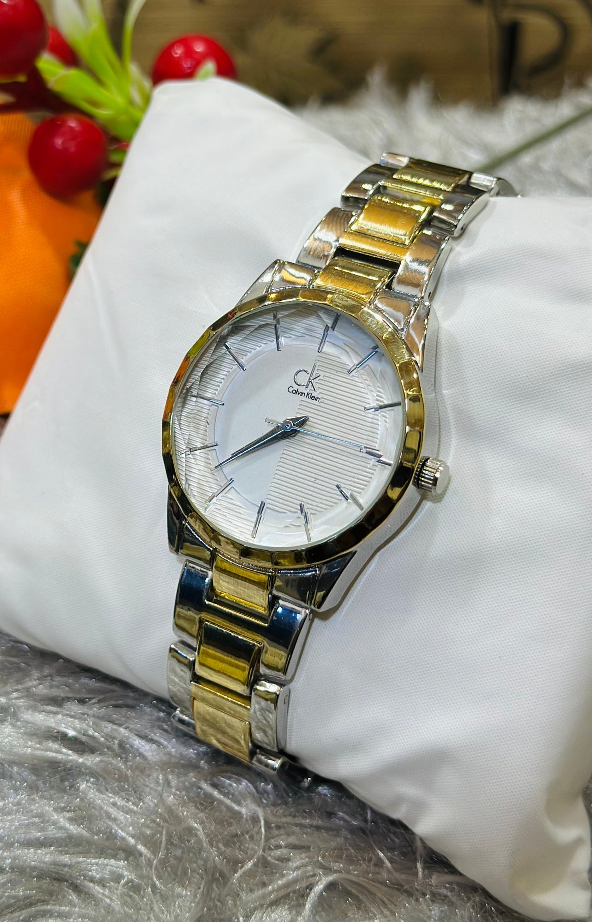 CK Silver Women Watch (Two-Tone)