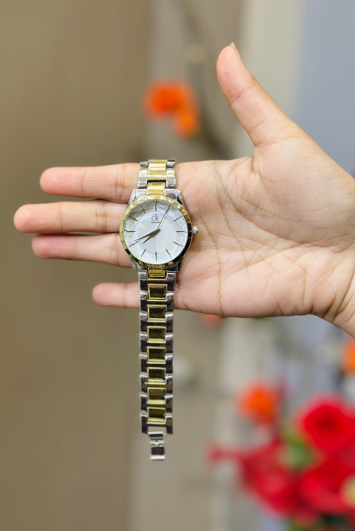 CK Silver Women Watch (Two-Tone)