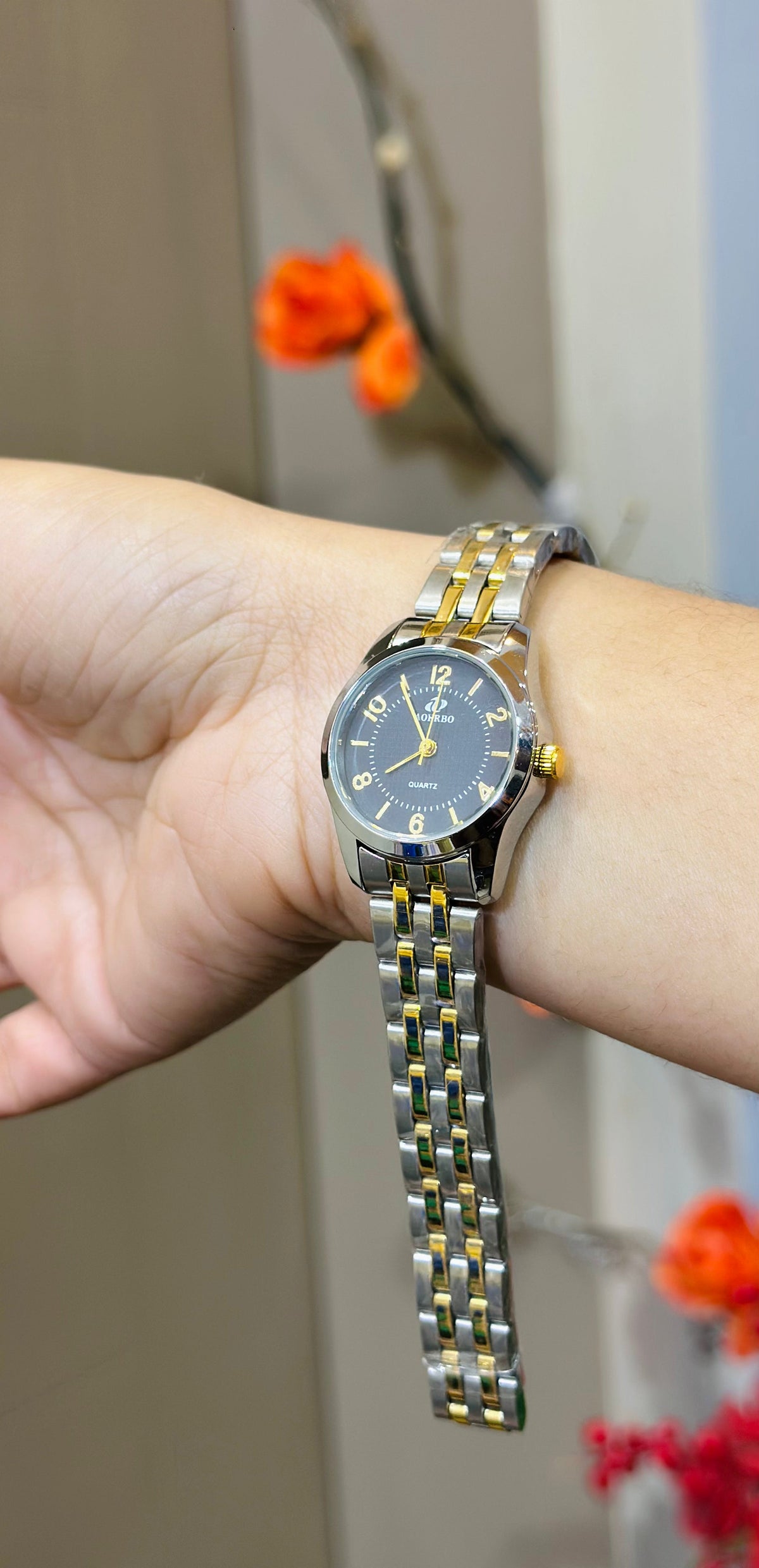 Aderbo Two Tone Women Watch