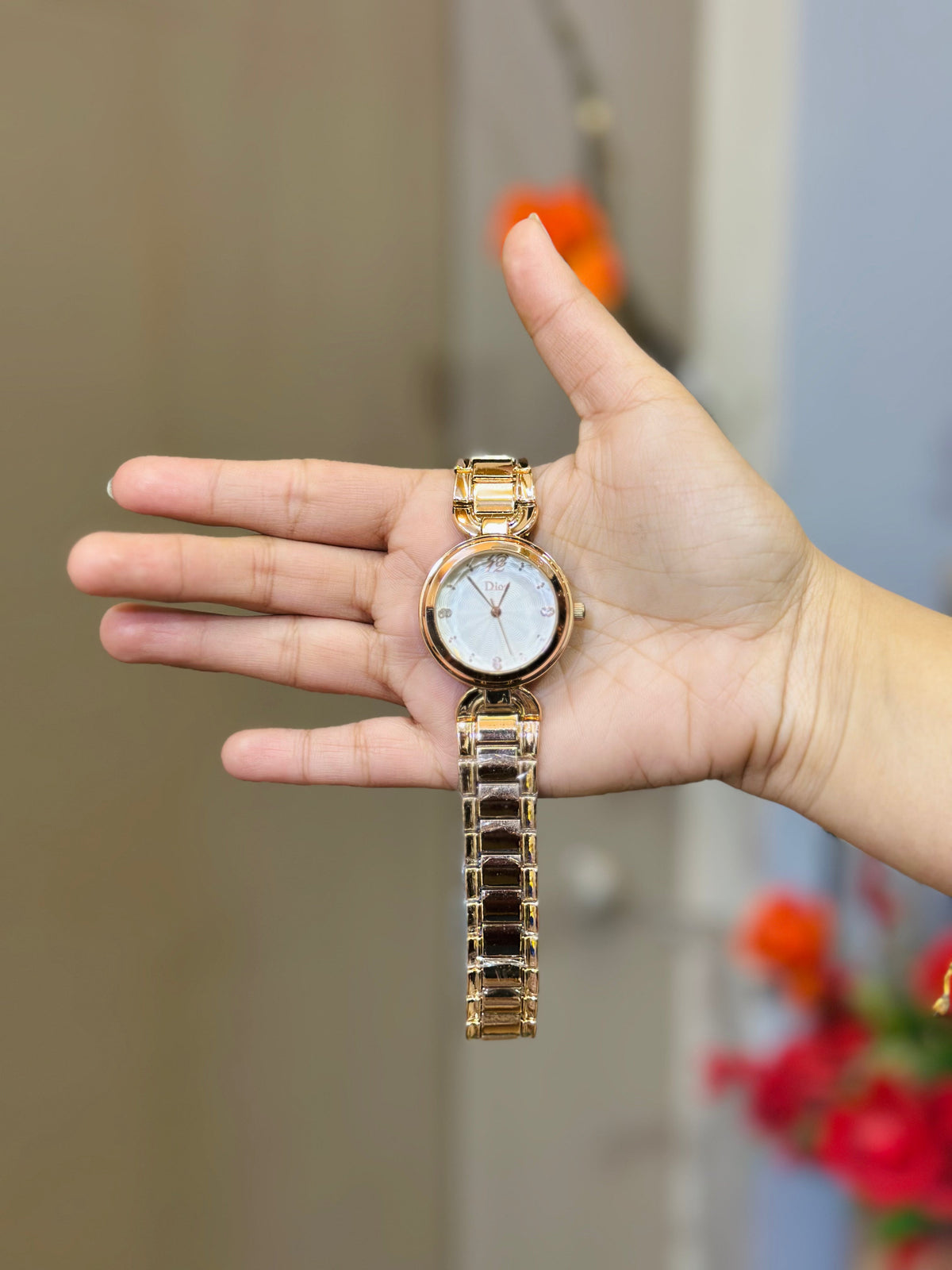 Dior Premium Rose Gold Women Watch
