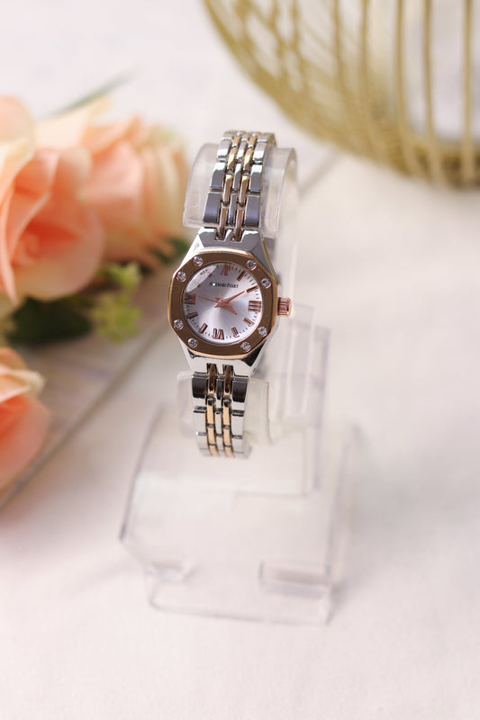 AUDEMARS Two-Tone Women Watch (Siliver & Rose)