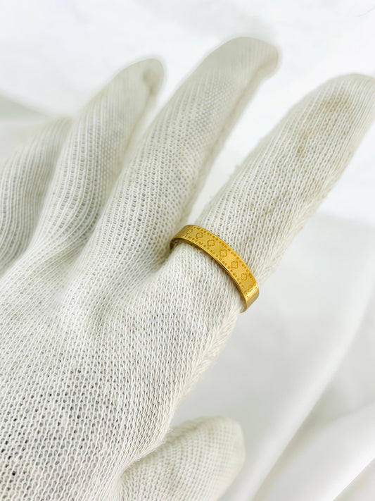 Gold Stainless Steel Ring