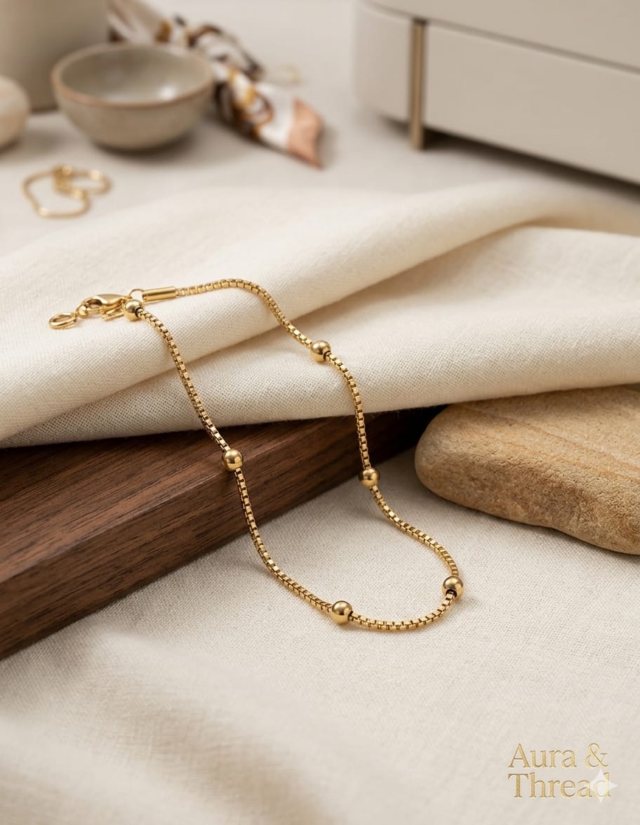 Golden Stones Stainless Steel Bracelet