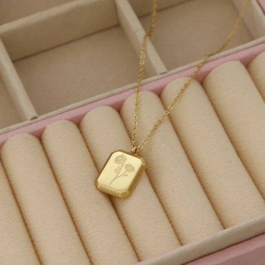 Rose Brick Necklace