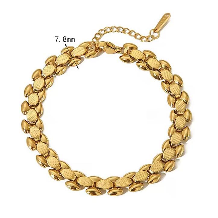 Golden Hops Stainless steel Braclete