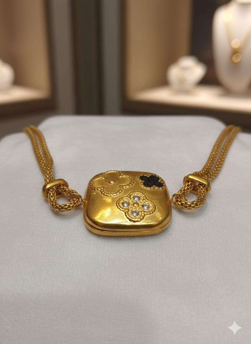 Stainless Steel Golden Grace Pendant