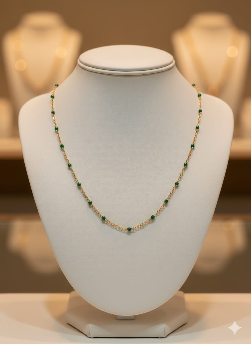 Green Crystal Charm Pendant