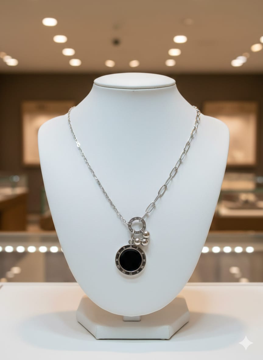 Sparkle Queen Stainless Steel Necklace