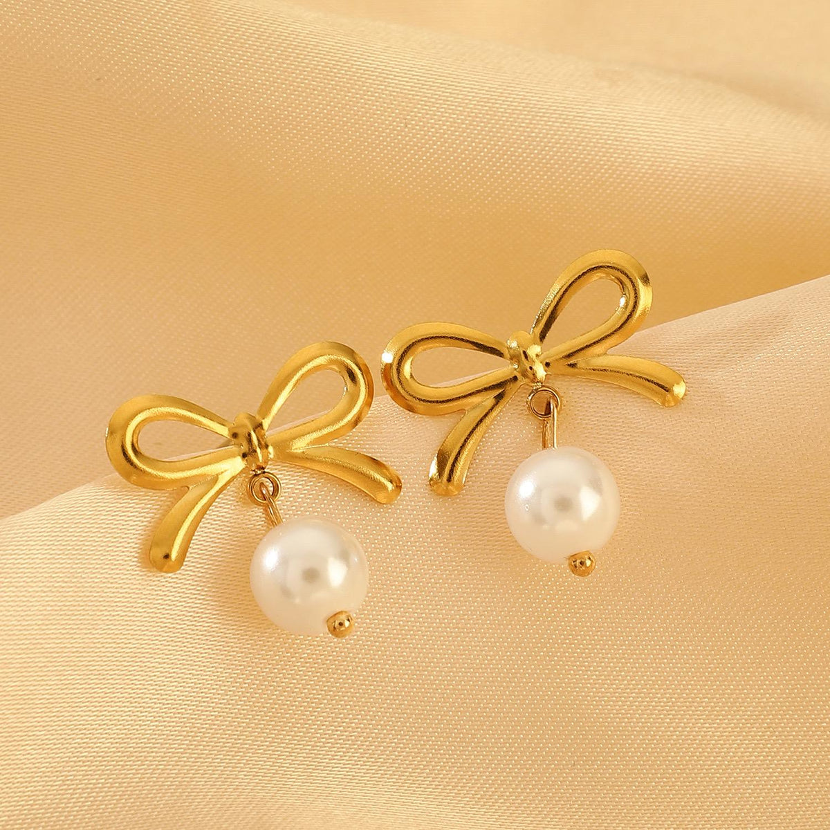 Pearl Stainless Steel Earring