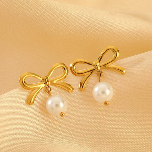 Pearl Stainless Steel Earring