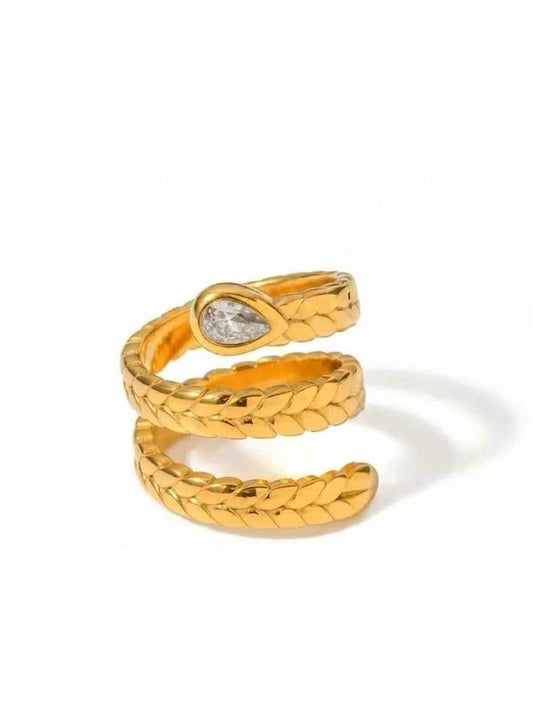 Snake Luxe Stainless Steel ring