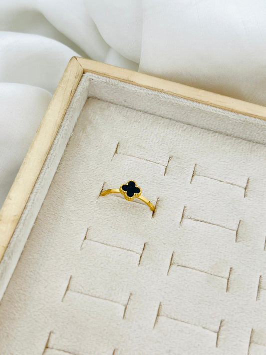 Mini Clover Stainless Steel Ring