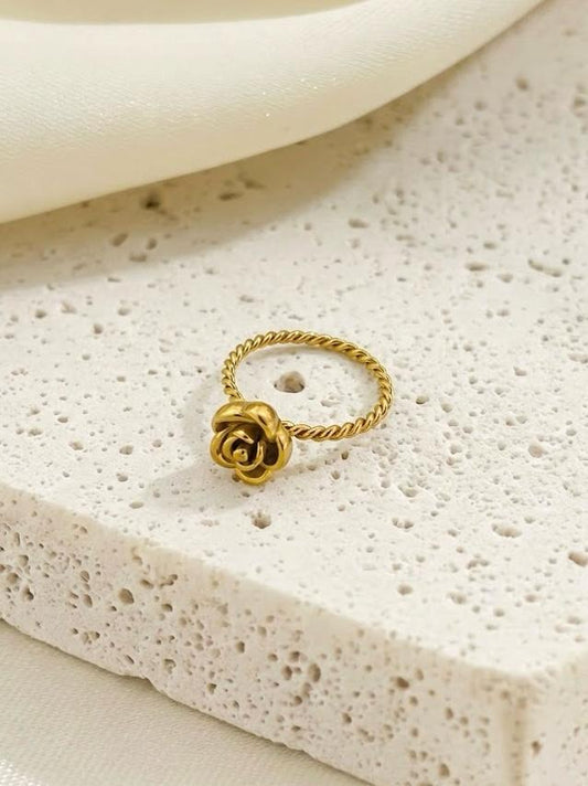 Flower Stainless Steel Ring