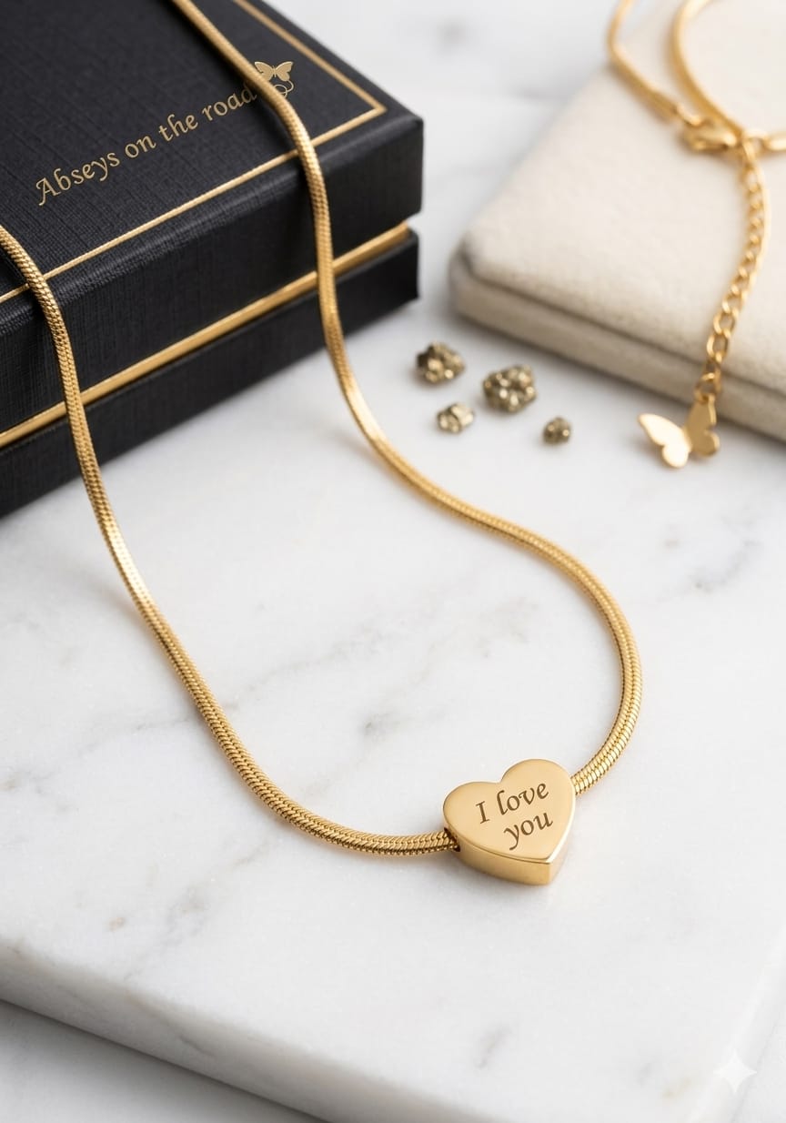 Love Heart Stainless Steel Necklace