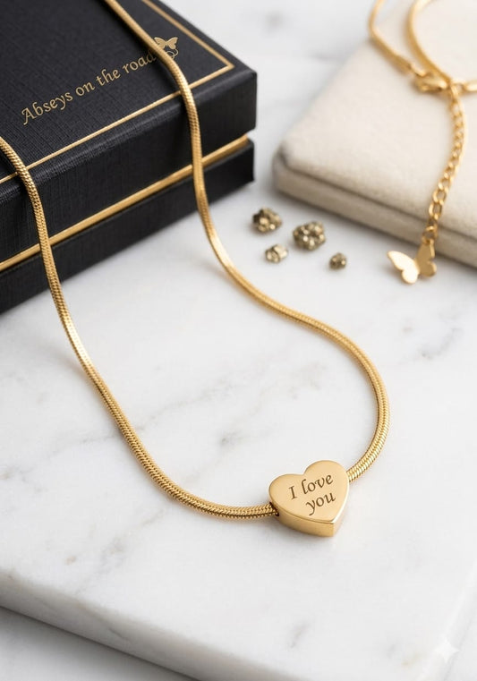 Love Heart Stainless Steel Necklace