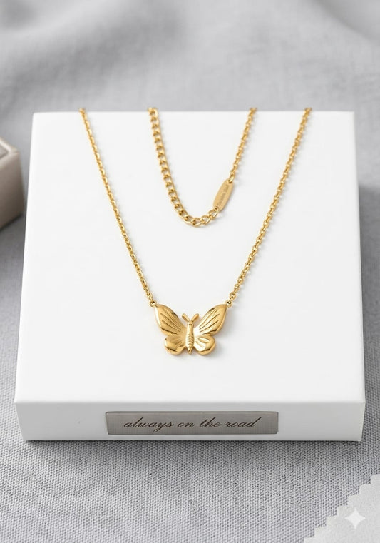 butterfly Stainless Steel Necklace