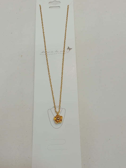 Stainless Steel flower Necklace