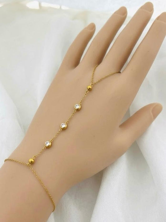 Small White Beads Stainless Steel   Anja